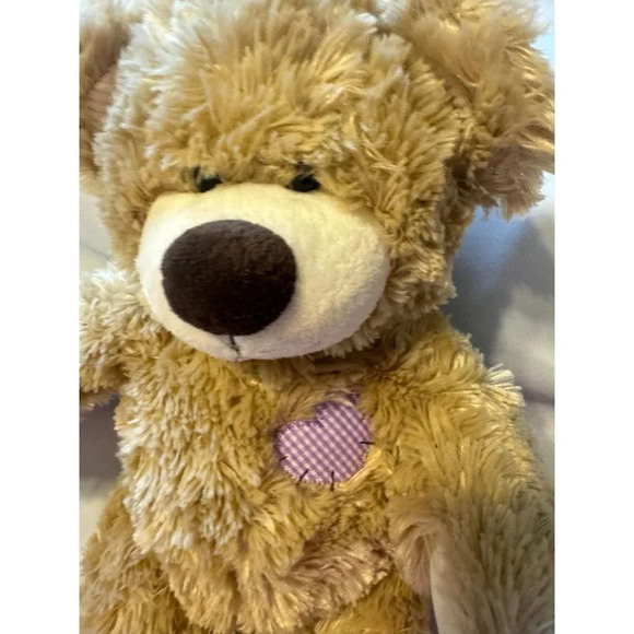 BUILD A BEAR Champ Patchwork Bear Plush Patches Stuffed Animal - Picture 3 of 6